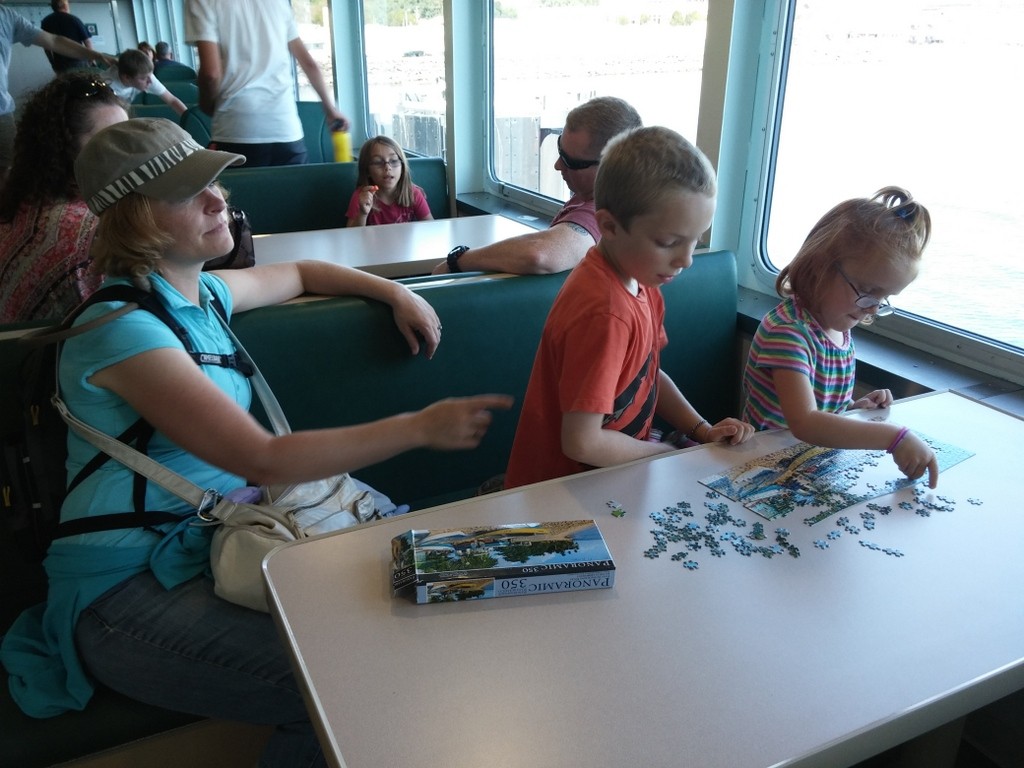 Puzzles on the ferry