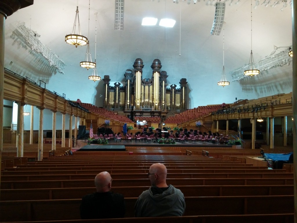 Inside the Tabernacle at Temple Square