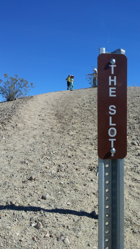 Start of "The Slot" hiking trail