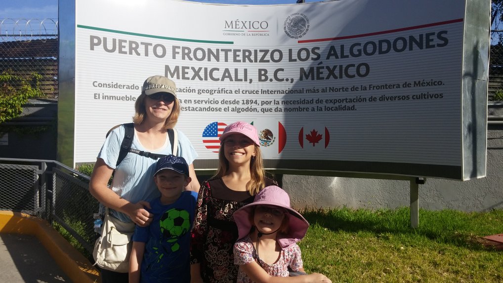 Entering Algodones, Mexico