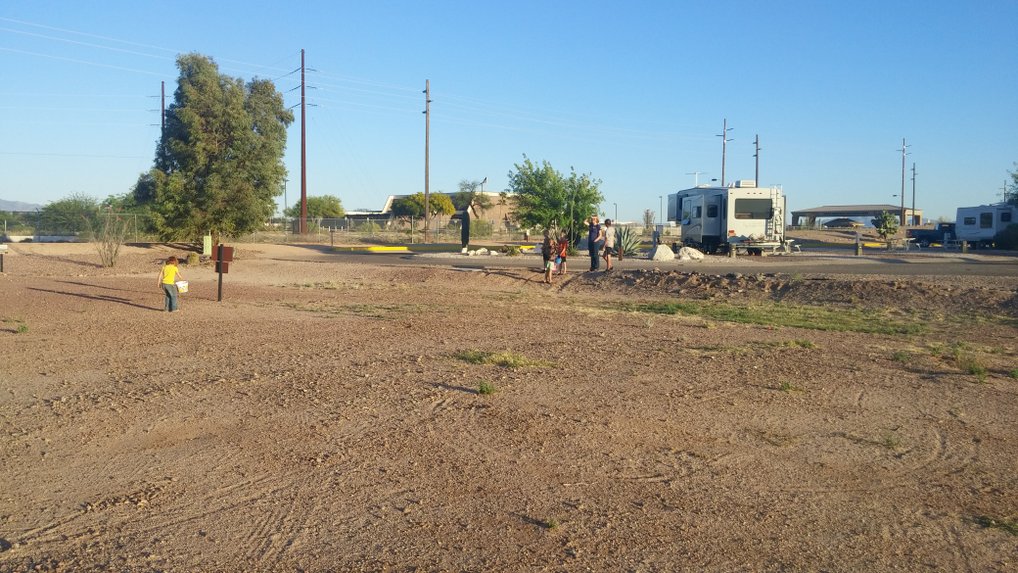 Easter egg hunt in the desert