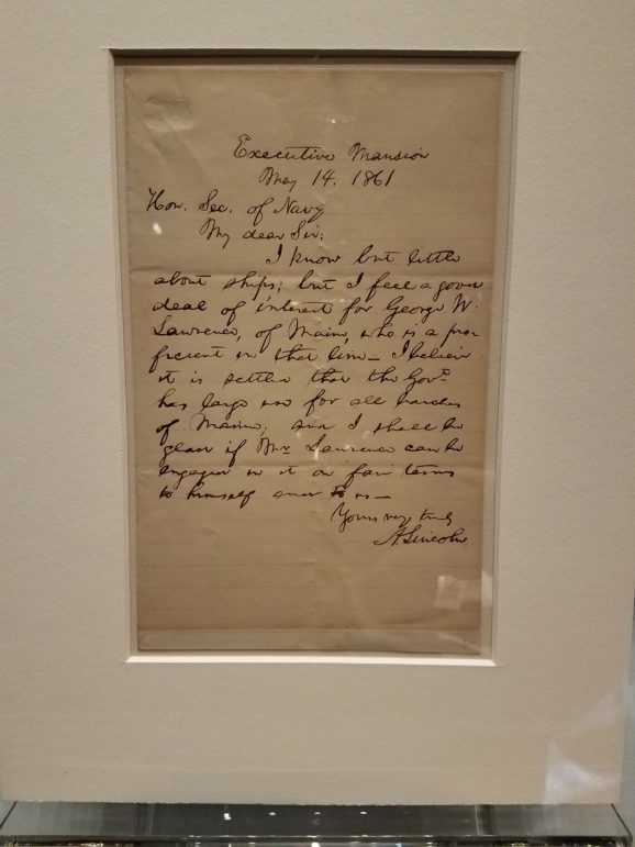Lincoln's handwriting