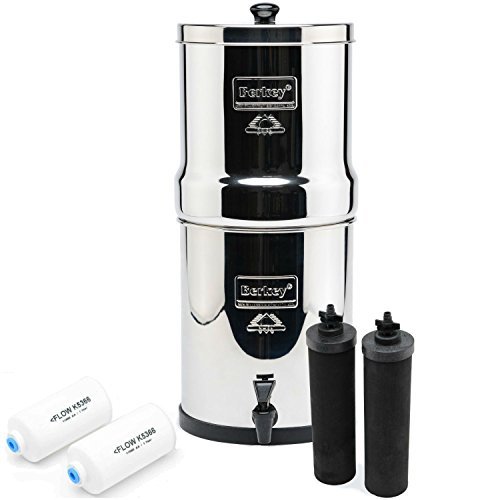Big Berkey BK4X2 Countertop Water Filter System RV Kitchen Gadget