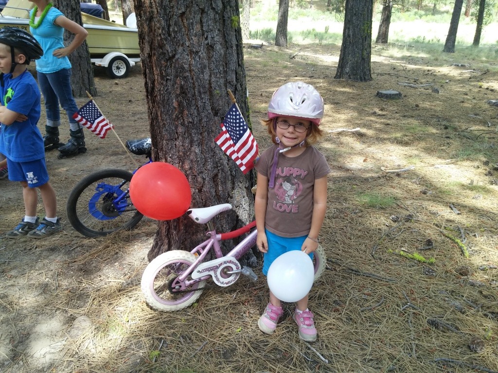 Decorating for the parade