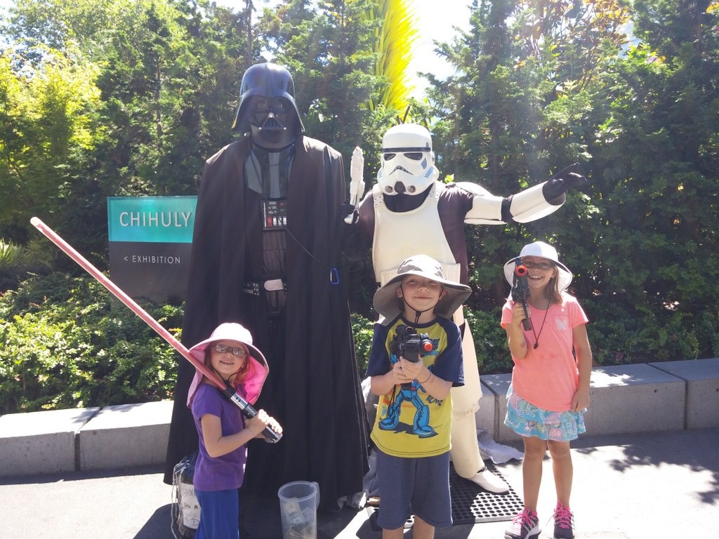 Look who we ran into at the Seattle Center