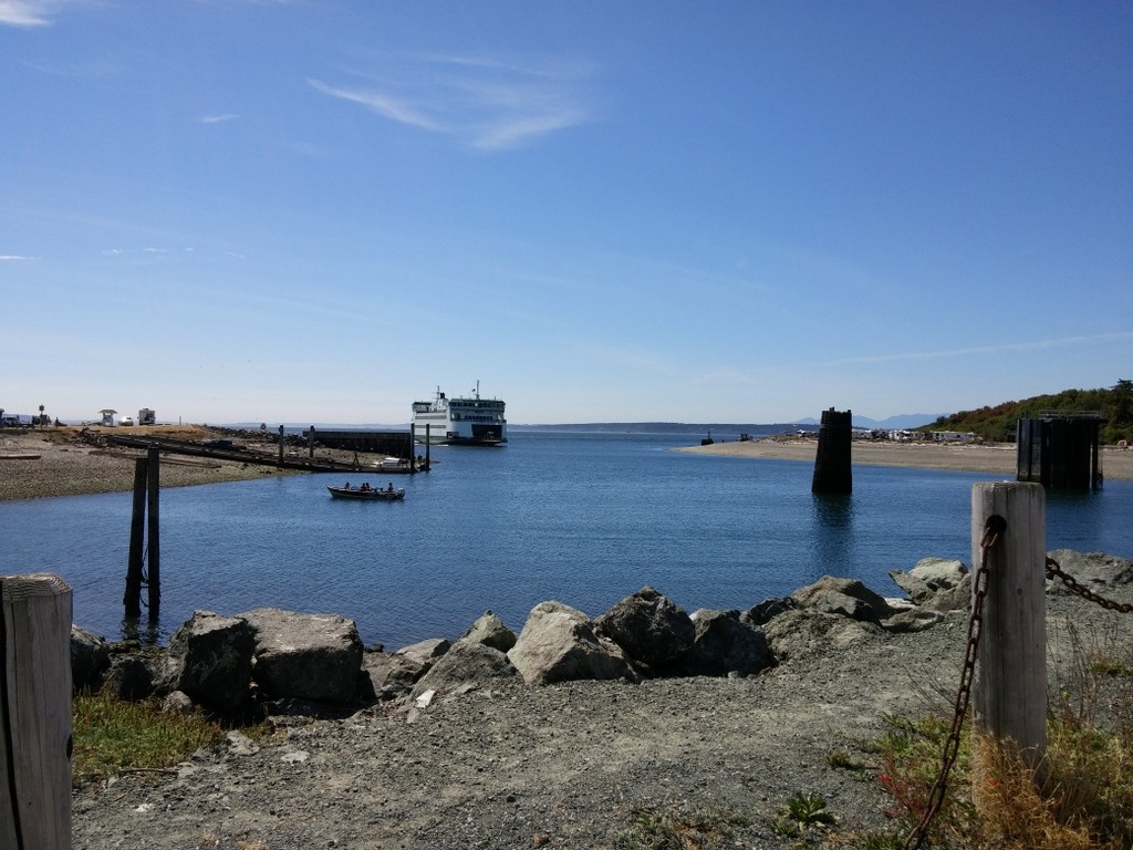 Here comes our ferry