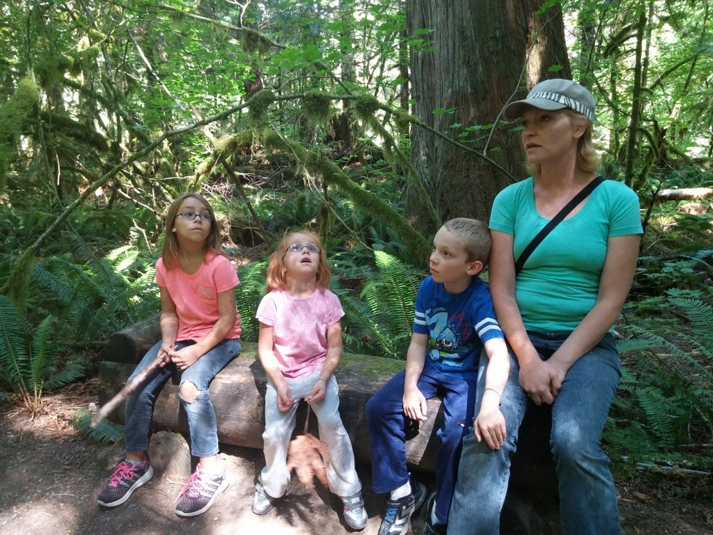 Listening to nature for our Junior Ranger badge