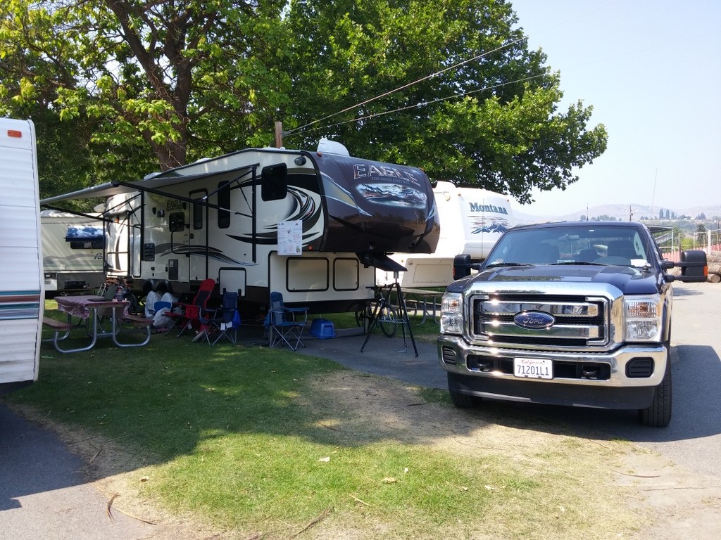 Our campsite at the Omak Stampede