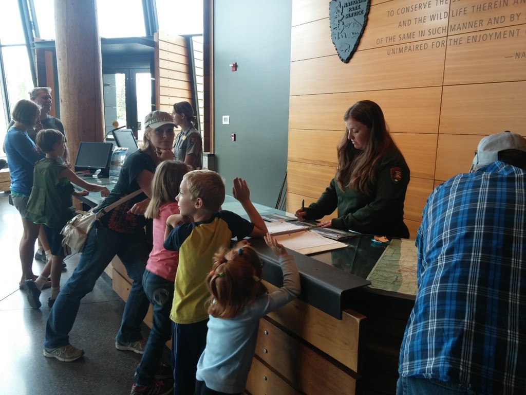 Taking the Junior Ranger oath