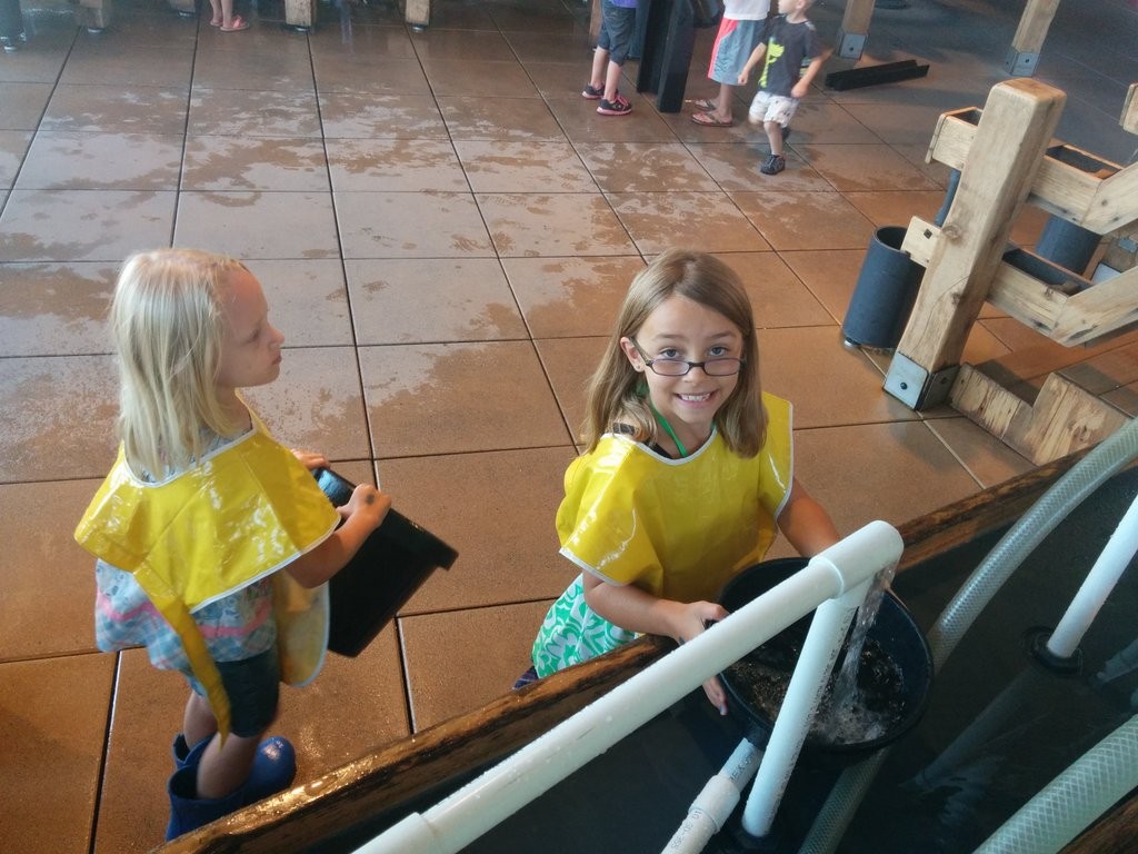 Playing with water at Musuem of Natural Curiosity