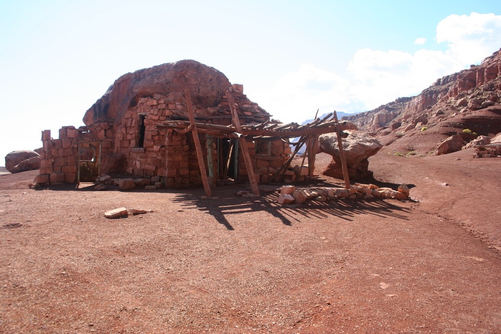 House made out of a hollow rock