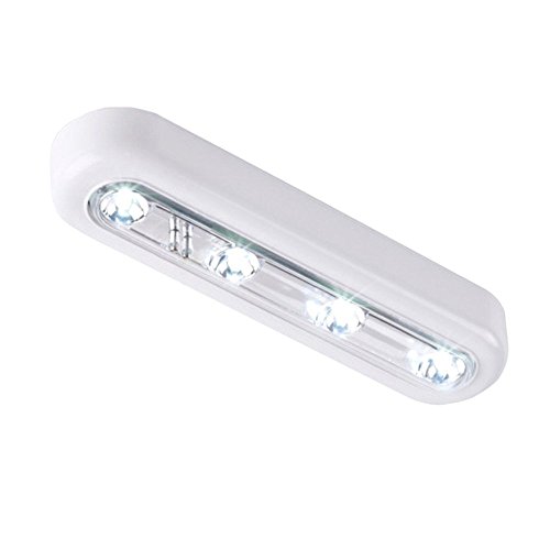 OxyLED T-01 DIY Stick-on Anywhere 4-LED Touch Tap Push Light