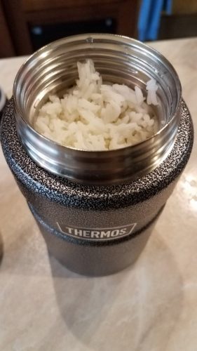 Cooking rice in a Thermos